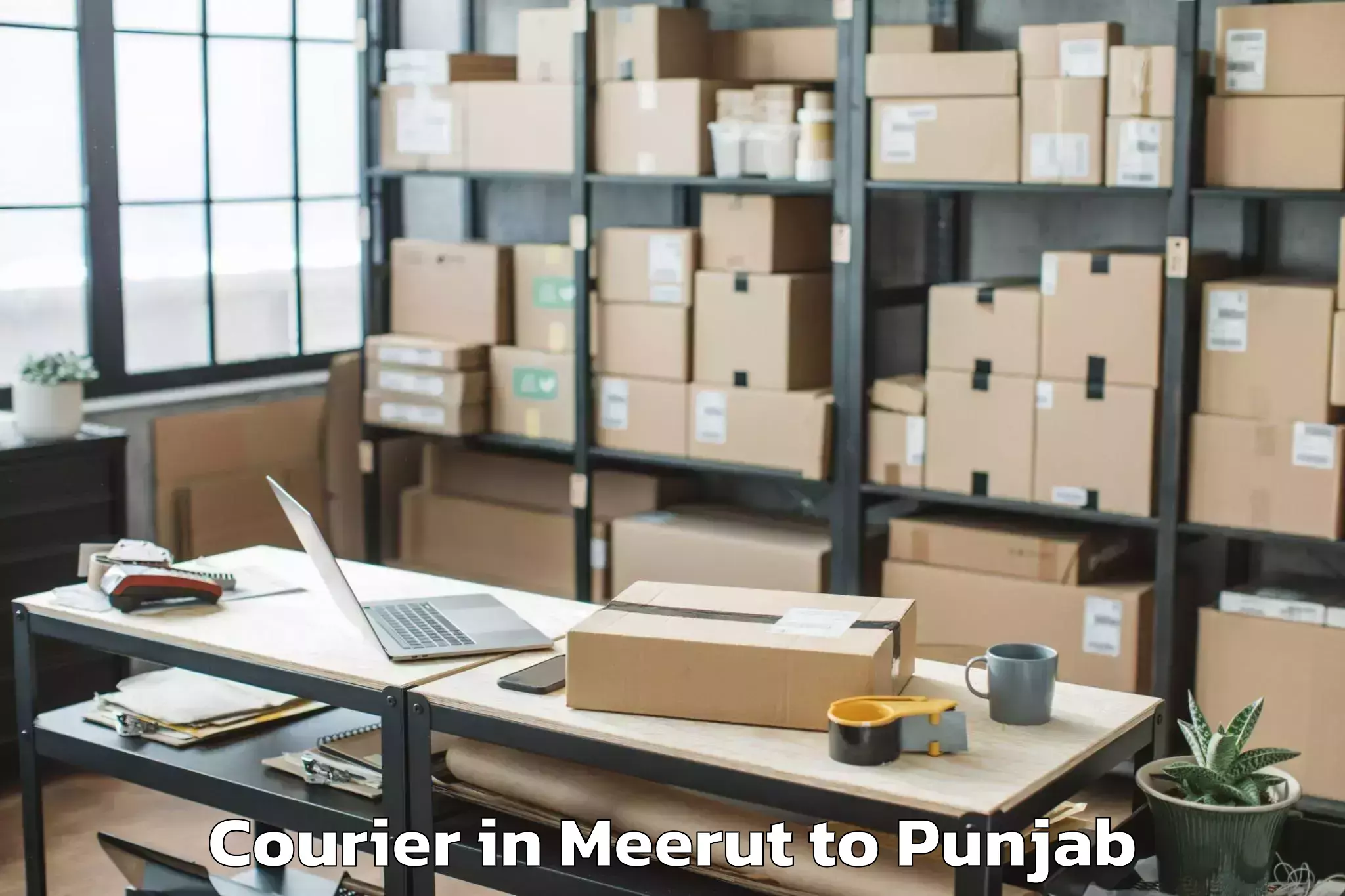 Trusted Meerut to Adampur Jalandhar Courier